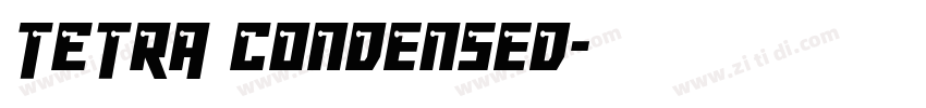 TETRA Condensed字体转换